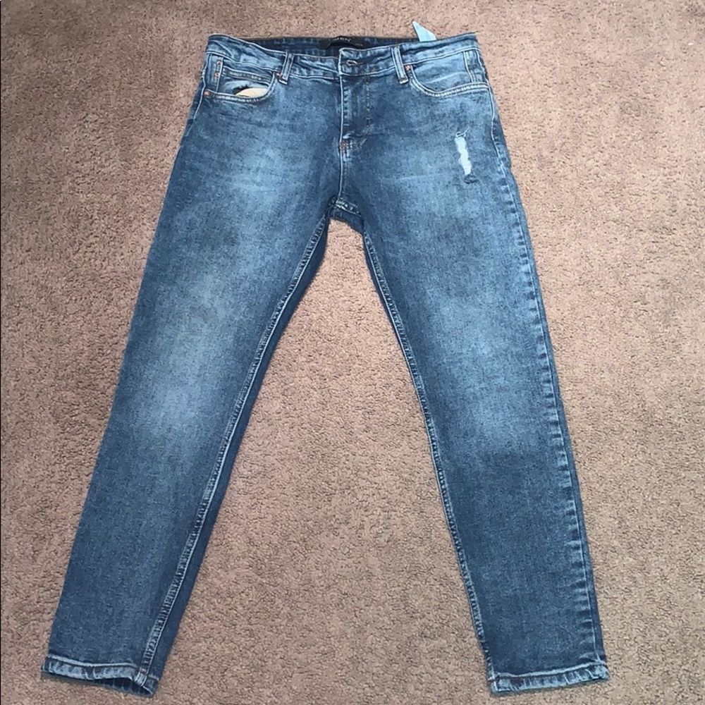 Light faded men jeans, made in turkey.